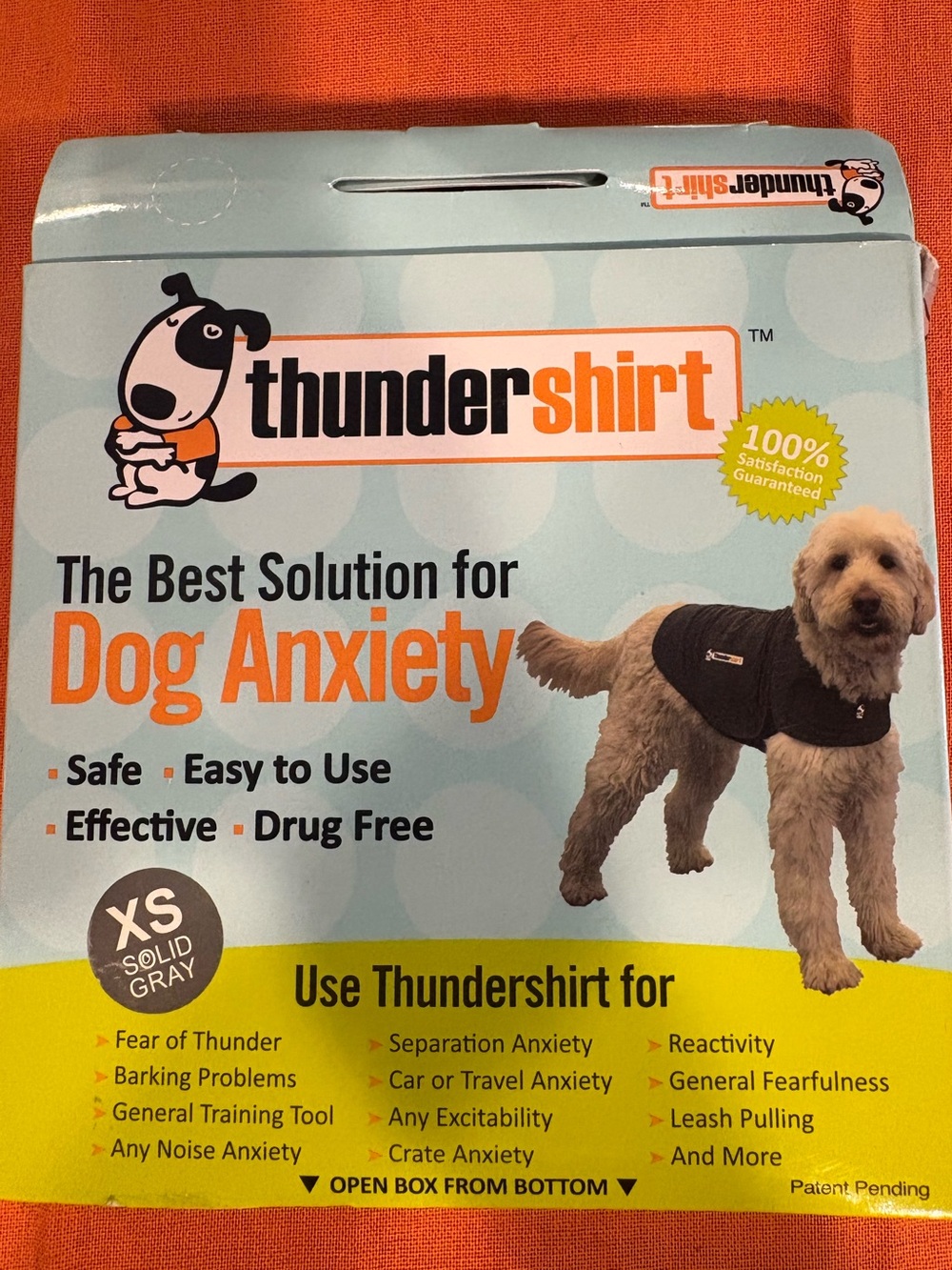 Thundershirt Gray Calming Dog Vest - XS